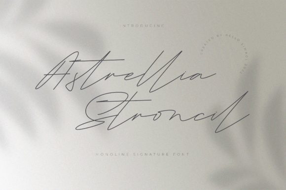 Astrellia Stroncil: A Delicate Script for Refined Brand Identities