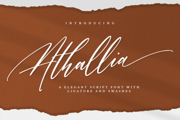 Athallia: Elevating Editorial Design with a Luxury Handwritten Typeface
