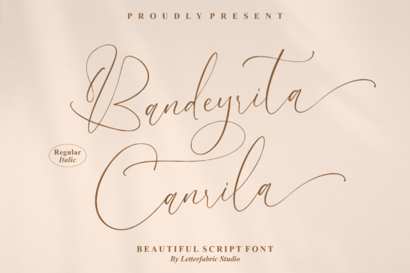 Bandeyrita Canrila: A Stylish Script Font for Delicate Branding