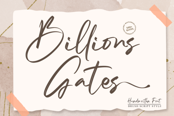 Billions Gates: A Designer’s Take on This Script Typeface