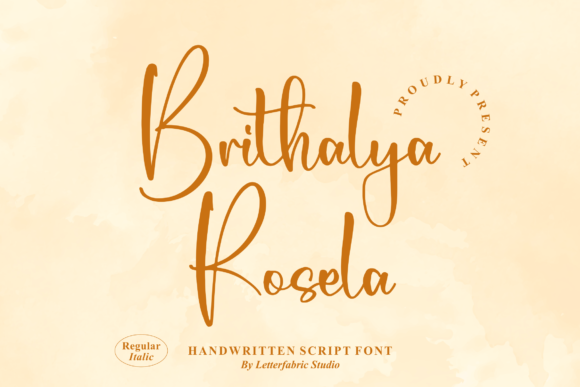 Brithalya Rosela: A Script Font for Modern Brand Campaigns