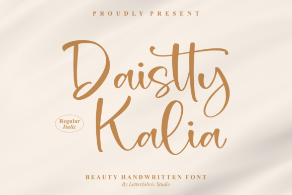 Daistty Kalia: Elevating Digital Brand Identity with Elegant Script Typography