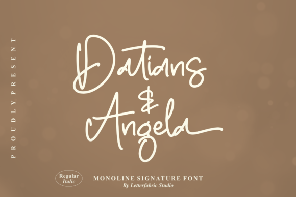 Datians Angela: A Neat Handwritten Font for Crafters and Sellers