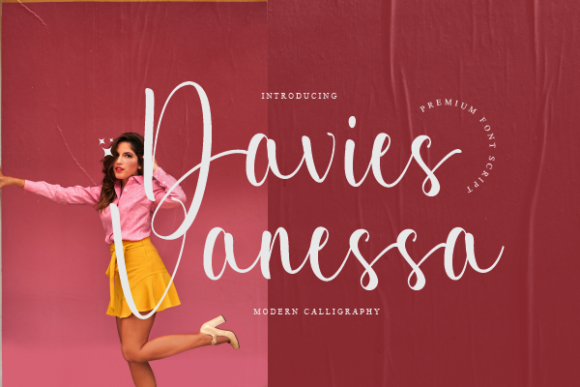 Davies Vanessa: A Script Font for Polished Digital Branding
