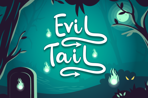 Evil Tail Typeface Review: A Script Font for Bold Campaign Visuals
