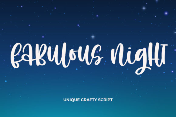 Fabulous Night: A Chic Script Font for Polished Brand Identity