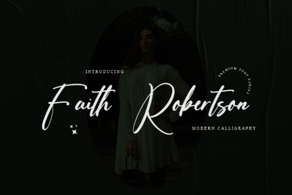 Faith Robertson: A Playful Script Font for Creative Branding