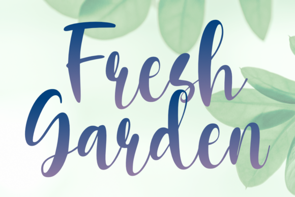Fresh Garden: A Script Font for Editorial Elegance