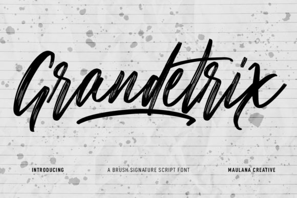 Grandetrix: The Brushed Script Font for Handmade Branding