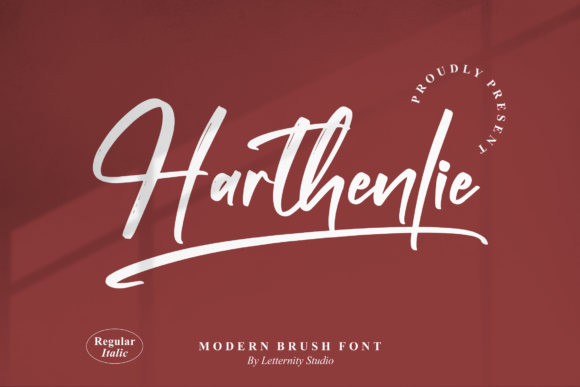 Harthenlie: A Script Font for Authentic Brand Identity