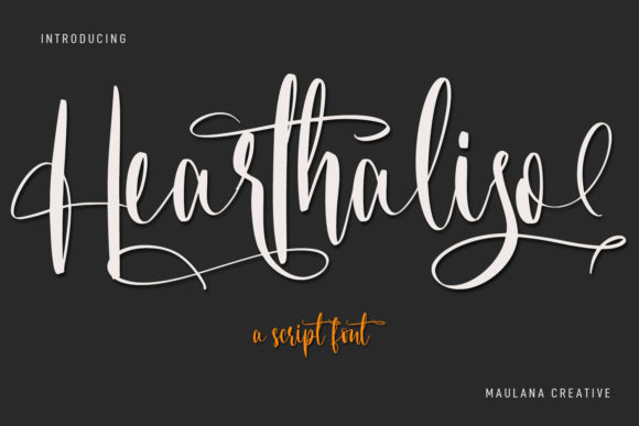 Hearthaliso: A Flourishing Script Font for Elegant Brand Identity