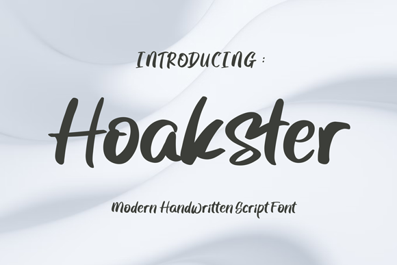 Hoakster Script Font: Elevate Handmade Products with Elegant Typography