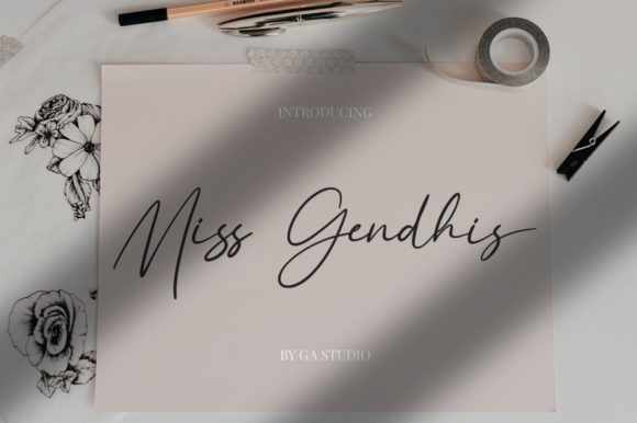 Miss Gendhis: A Script Font for Modern Brand Campaigns