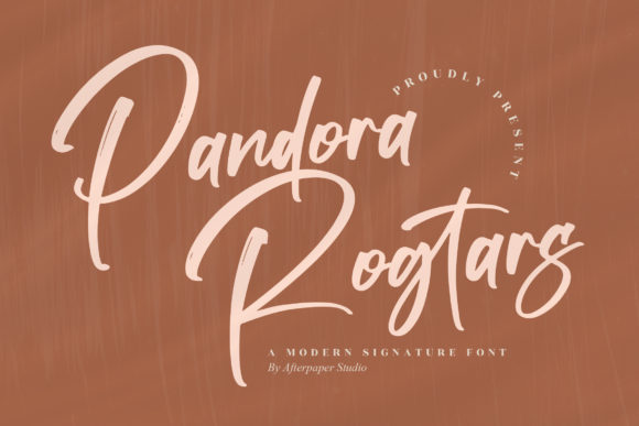 Pandora Rogtars: A Modern Script Typeface for Digital Branding