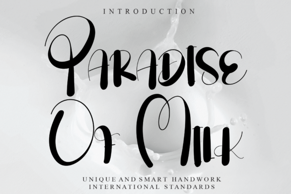 Paradise of Milk: The Handwritten Font for Scroll-Stopping Social Media Graphics