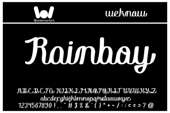 Rainboy in Love Typeface: A Delicate Script for Elegant Branding