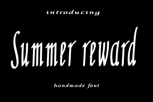 Summer Reward: The Handwritten Font for Boutique Branding