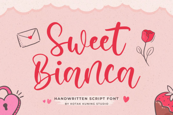 Sweet Bianca: A Handwritten Script Font for Editorial Design