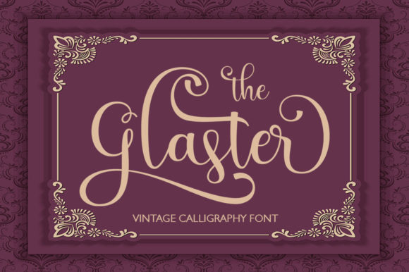 The Glaster: A Graceful Script Font for Distinct Brand Identity