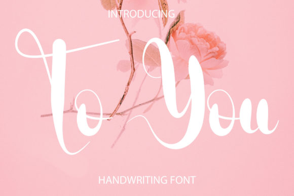 To You: A Delicate Script Font for Modern Brand Identity